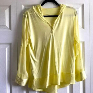 Soft Surroundings Butter Yellow Silk Top XS